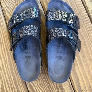 Birkenstock Arizona Sandals - Iridescent Black